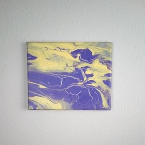 Acrylic Pour ""Purple Daze" 8 x 10 Canvas